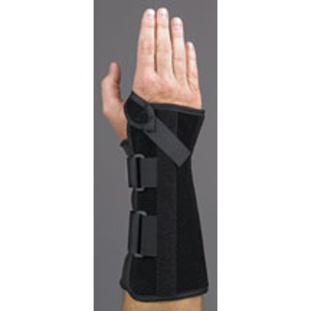 Med Spec VStrap Wrist Support Brace, 10.5" Black, XLarge, Right Long