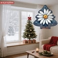thumbnail image 3 of Stylish Metal Hanging Christmas Tree Wind Spinner - Festive Design with Star Perfect for Yard & Garden Decor Dark Blue Background, 3 of 7