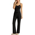 thumbnail image 5 of Gkeoshab Pajamas for Women Set Women Striped Ribbed Two Piece Camisole Lounge Sets Lace Trim Tank Top & Long Pants Fashion Tie Dye Pajama Set Breathable Loungewear, 5 of 6