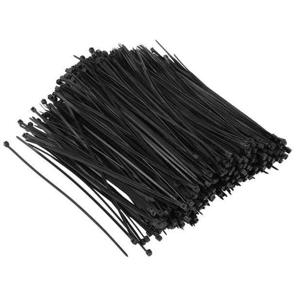 1000Pack Plastic Self Locking Reusable Cable Zip Ties Fastener Black
