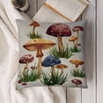thumbnail image 6 of mushrooms grasslinen toss pillowcase decoration pillowcase gifting preferred 24x24 inch cushion cover sofa pillowcase sofa bedroom living room car, 6 of 6