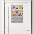 thumbnail image 2 of Hobby Hanging Pocket Organizer, Knitting Needles Yarn Ball of Wool Crochet Hooks Illustration, Printed Polyester Storage Bag with Pockets, 14" x 20", Rose Mustard, 2 of 2