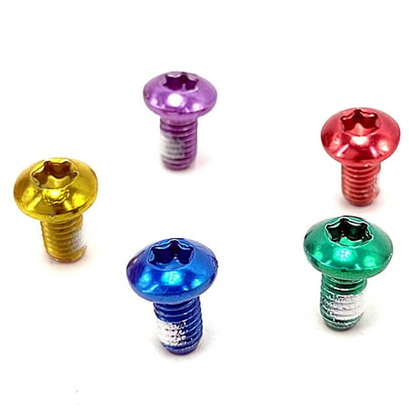 

12 Pcs Random Color Metal Bolts Hex Head Bicycle Disc Plate Bolts Install Road Bike Screw Disk Brake Rotor Bolts