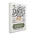 thumbnail image 3 of Santa's Workshop Toys Vintage Signage Holiday Graphic Art Gallery Wrapped Canvas Print Wall Art, 3 of 7