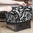 thumbnail image 6 of KLL Leopard And Zebra 2 Print 4 Slice Toaster Dust Covers Kitchen Small Appliance Cover with 2 Pockets,Can hold Jam Spreader Knife & Toaster Tongs (12.4 x 10.6 x 8.2), 6 of 6