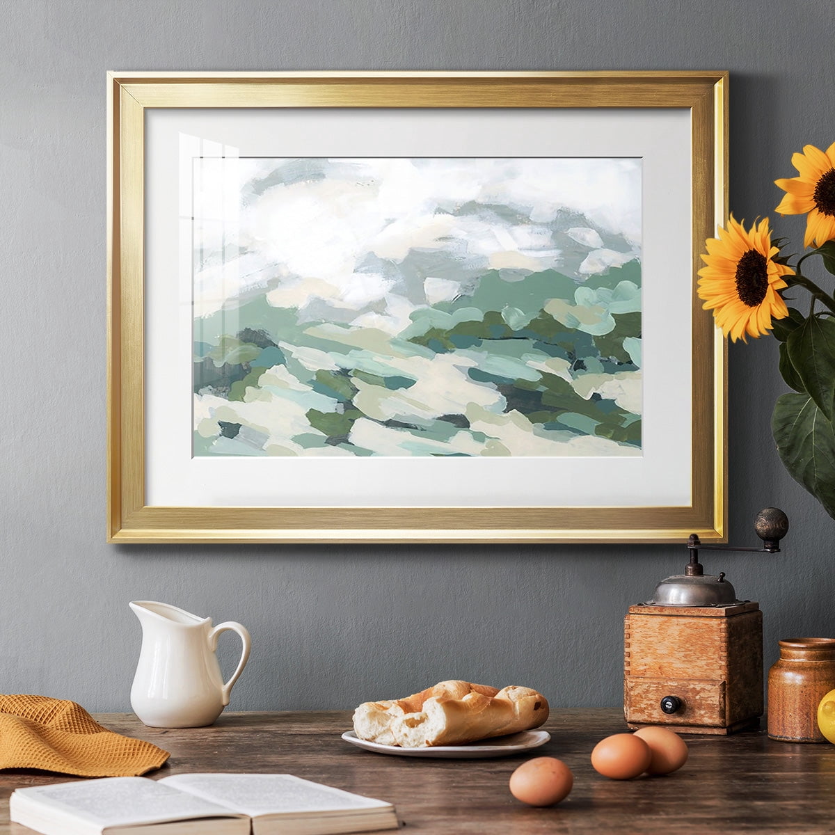 Verdant Hillside I Premium Framed Print - Ready to Hang