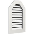 thumbnail image 2 of Ekena Millwork 12"W x 24"H Octagonal Top Gable Vent (17"W x 29"H Frame Size) Functional, PVC Gable Vent with 1" x 4" Flat Trim Frame, 2 of 14