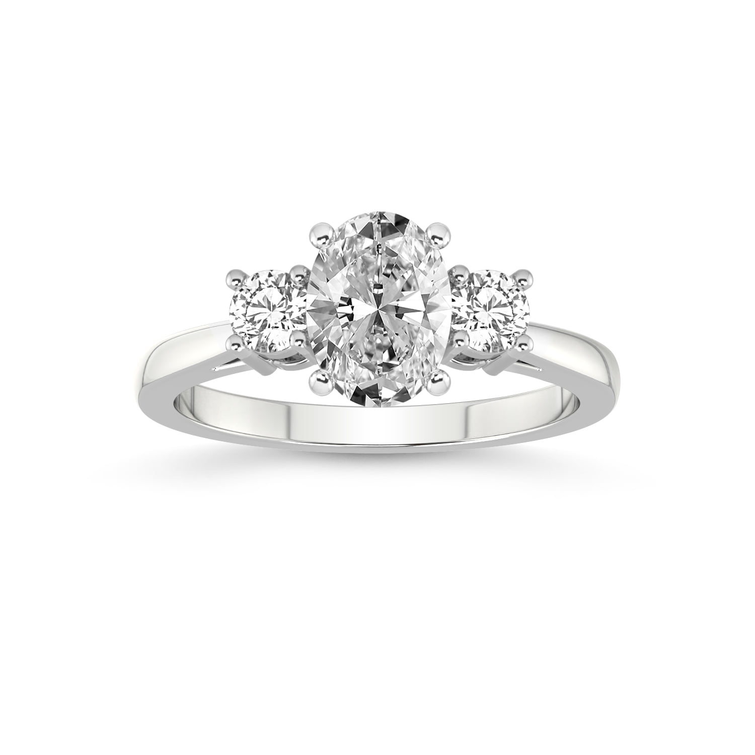 1 Carat IGI Certified Oval Shape Lab Grown Diamond Engagement Ring