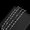 thumbnail image 1 of 2021 Plus Récent Unisexe Charme Argent Chapelet Perles Chaîne Acier Inoxydable Croix Pendentif Collier Argent, 1 of 6