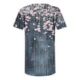 thumbnail image 5 of Kezqiaxn Plus Size Clothes for Women Short Sleeve V-Neck Summer Tops Loose Button Up Shirt Dressy Work Blouses, 5 of 5