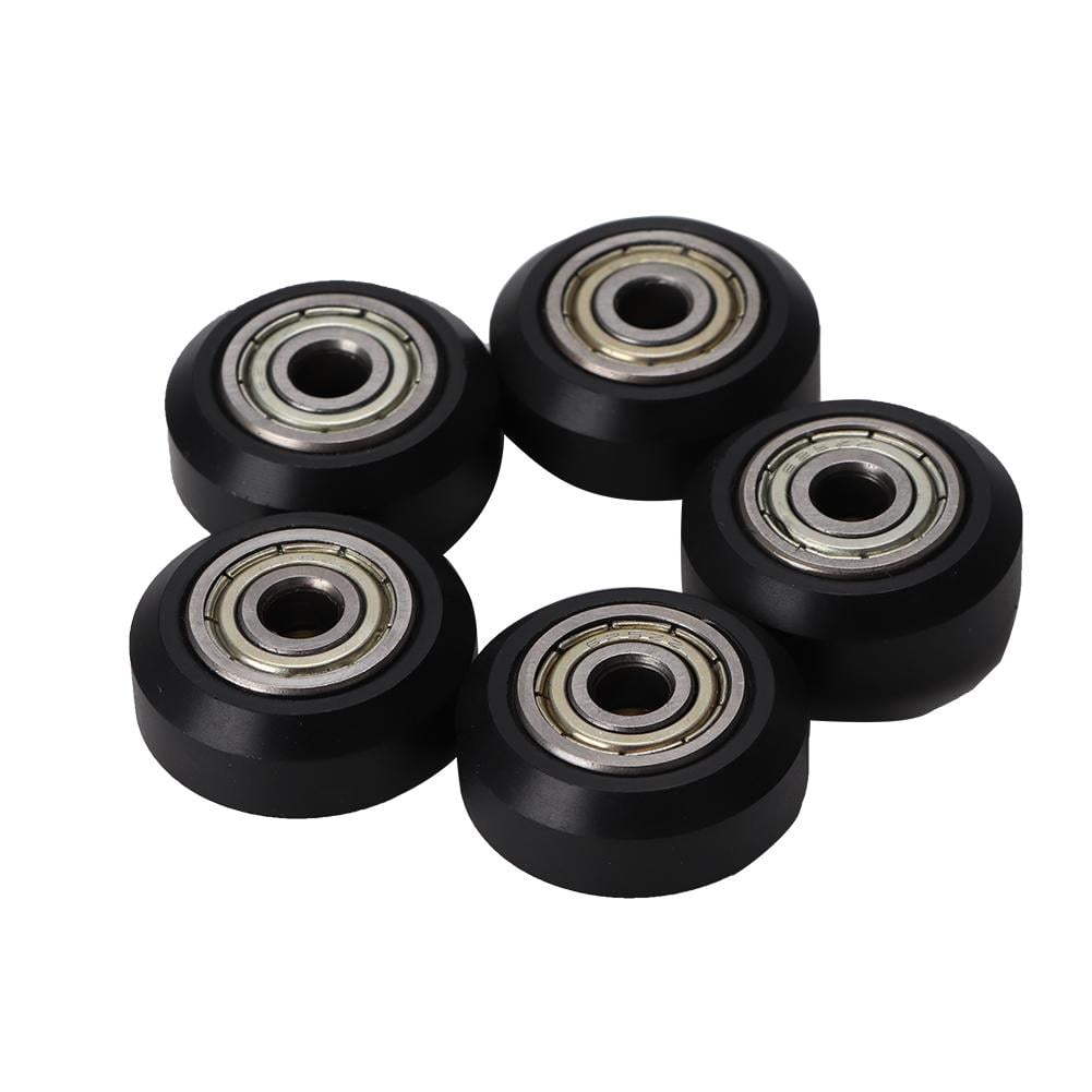 FAGINEY 3D Printer Accessory POM Passive Wheel 5mm Hole Plastic Pulley