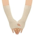 thumbnail image 1 of RXIRUCGD Gants d'Hiver Longs Chauffe-Bras Gants Sans Doigts, 1 of 3