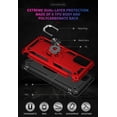 thumbnail image 5 of for Samsung Galaxy A03S Case,Galaxy A03S Case with HD Screen Protector,[Military Grade] Ring Car Mount Kickstand Hybrid Hard PC Soft TPU Shockproof Protective Case for Samsung A03S (Red), 5 of 13