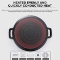 thumbnail image 5 of Puntoco Liquidación de artículos de cocina Acero antiadherente para pizzas y panes planos de hasta 11 pulgadas Apto para horno y parrilla de barbacoa hasta 900 °F, 5 of 5