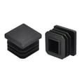 thumbnail image 4 of 8Pack 20mmx20mm(0.79inch) Plastic Tubing Plug Square Post End Caps Black, 4 of 6