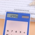 thumbnail image 3 of LOLIPPYY Transparent Calculators Plastic Blue with 8 Display for Office Use 1Pack, 3 of 4
