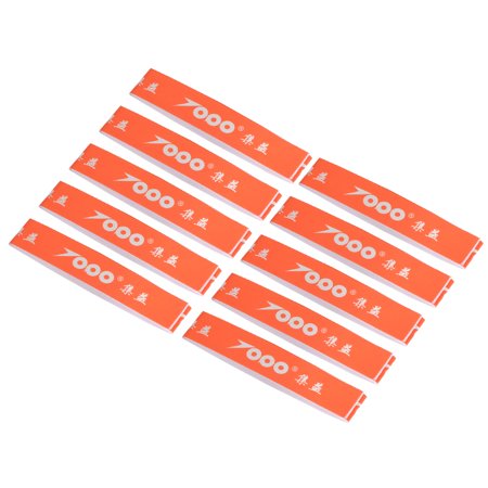 Uxcell 9.8 x0.7  PU Badminton Racket Head Racquet Protector Sticker Tape  Orange 15 Pack