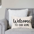 thumbnail image 2 of Farmhouse Throw Pillow Cover 12x20 Inch Welcome to Our Home Black Outdoor Rustic Lumbar Pillow Cover Decorative Throw Pillows Cases Cushion Covers Decorations for Porch Room Couch Sofa Decor, 2 of 6