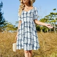 thumbnail image 2 of Tie Dye Square Itajime Japanese Shibori Pattern Sleeveless Dress Womens dresses wedding guest dress 2024, 2 of 6
