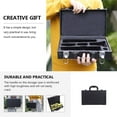 thumbnail image 3 of Miangastore Black Shockproof Clarinet Box Hard Clarinet Bag Instrument Storage Pouch, 3 of 9