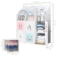 thumbnail image 3 of Armario Closet Organizador Ropa Y Juguetes Infantil Portátil Modelo Blanco, 3 of 4