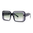 thumbnail image 4 of Womens Polarized Mod Rectangle Minimal Vintage Vibe Hipster Sunglasses Slate - Green, 4 of 8