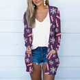 thumbnail image 1 of LOVZFMLL Cardigan pour Femmes Mode Halloween Imprimé Chemise Décontractée à Manches Longues Cardigan, 1 of 5