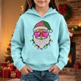 thumbnail image 2 of Hvogkswy Christmas Hoodies for Girls Trendy Festive Printed Hooded Sweatshirt Cozy Long Sleeve Pullover Tops with Kangaroo Pocket 5-14 Years, 2 of 5