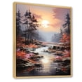 thumbnail image 2 of Designart "love River Landscape Depicts II" Romantic Landscape Floater Framed Wall Art Print, 2 of 7
