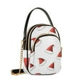 thumbnail image 7 of FORMRS Crossbody Bag for Women Quilted Travel Shoulder Cell Phone Purse with Chain Strap Handbag, Cute Santa Hats Pattern, 7 of 7