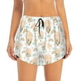 thumbnail image 3 of Uemuo Air Balloon and Flower Pattern Women's Athletic Shorts High Waisted Running Shorts with Liner Pockets Gym Elastic Workout Shorts-X-Large, 3 of 9