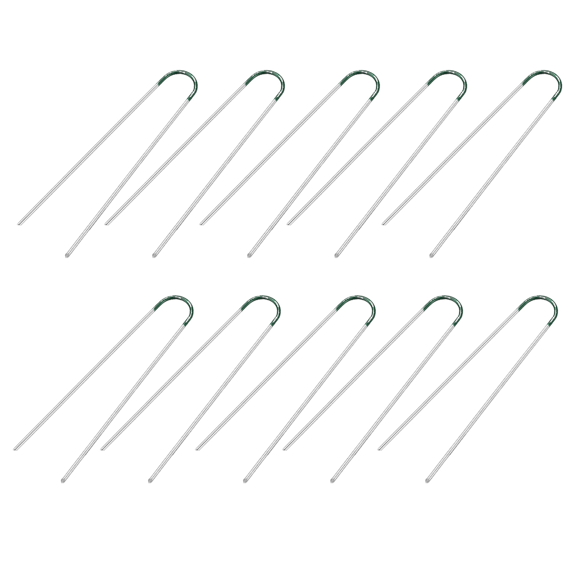 UShaped Garden Staples Pegs Ground Pins 200mm 7.9(inch) 3mm Dia Round