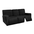 thumbnail image 2 of Stretch Recliner Sofa Covers Washable Soft for Cushion Couch Pets Black, 2 of 8