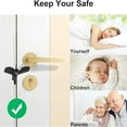 thumbnail image 6 of Anterlock, Anterlock - Premium Door Lock, Adjustable Door Lock, for Travel, Apartments, Hotels, Dorms, Portable Door Lock for Travel Hotel Safety (2, Gold), 6 of 7