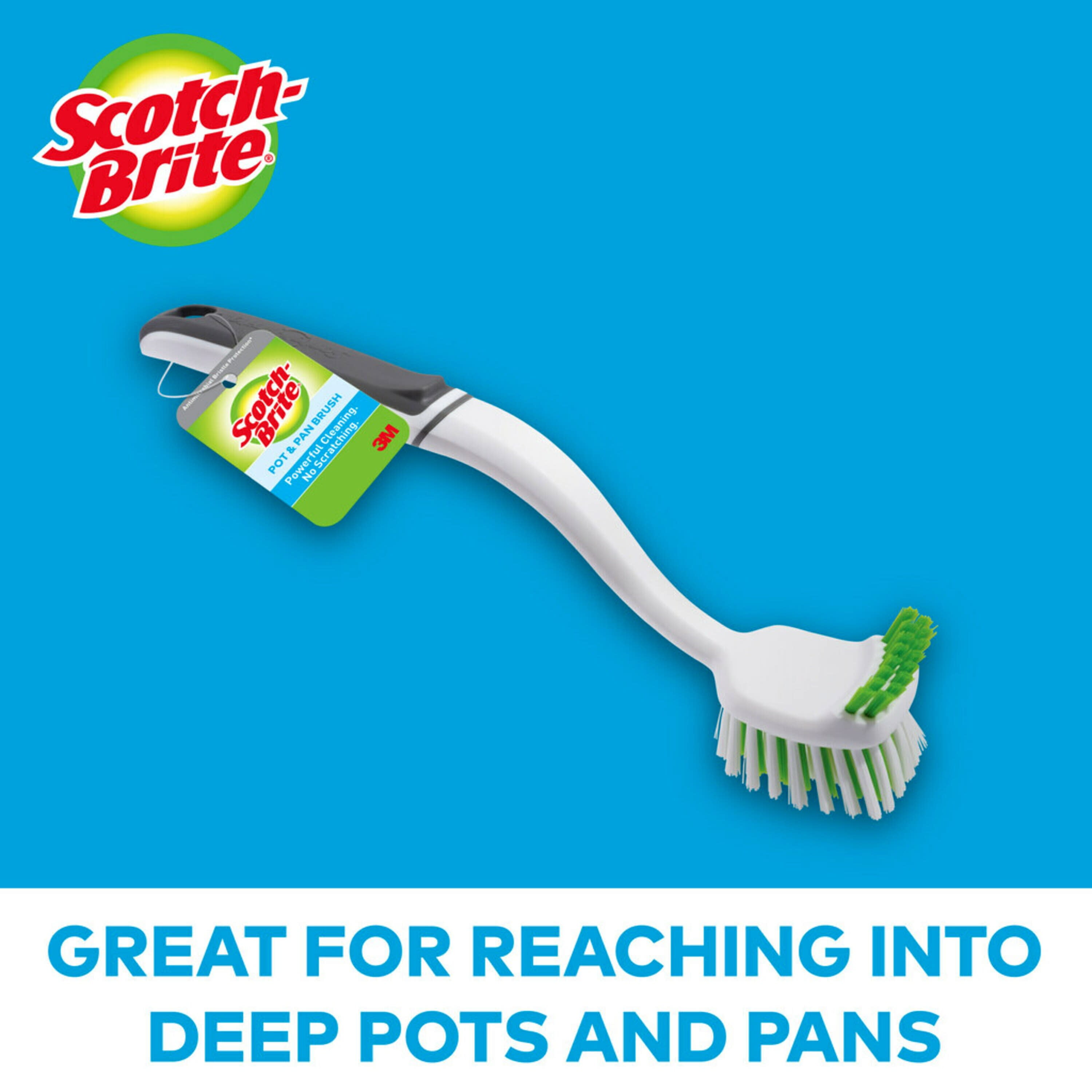 Scotch-Brite Utility All Purpose Poly Fiber Scrub Brush in the Kitchen  Brushes department at