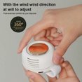 thumbnail image 4 of 1 ventilador de bolsillo, ventilador Personal portátil, Mini ventilador de cintura silencioso, ventilador con Clip de cintura recargable por Usb de 3 velocidades para exteriores, 4 of 5