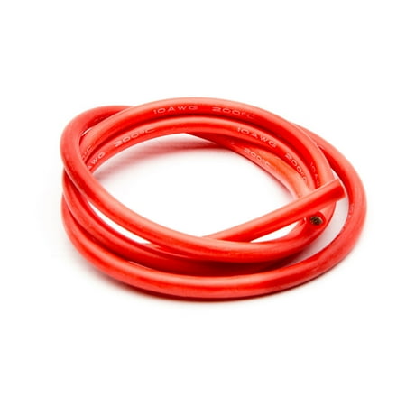 Dynamite 10 AWG Silicone Wire 3', Red, DYN8860