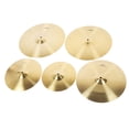 thumbnail image 1 of Cymbal, Exquisite Craftsmanship 5PCS Set Multiple Sizes Brass Classic Drums Cymbal  for Concerts, 1 of 7