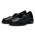 thumbnail image 2 of YDN Women Fashion Round Toe Lace Up Pumps Comfortable Bowtie Chunky Low Heels Business Shopping Daily Shoes Size 4 Black, 2 of 4
