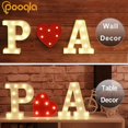 thumbnail image 5 of Decorative Led Light Up Number Letters, White Plastic Marquee Number Lights Sign Party Wedding Decor Battery Operated Number (8), 5 of 5
