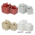 thumbnail image 3 of ZPAQI Glittering Striped Gift Box Christmas Tree Ornaments Festive Decoration, 3 of 20