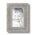 thumbnail image 2 of ArtToFrames 4" x 6" Classic Silver Picture Frame, 4x6 inch Silver Wood Poster Frame (WOM-4926), 1 Pack, 2 of 6