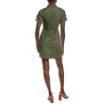 thumbnail image 2 of Derek Lam 10 Crosby womens  Clotilde Cotton Drill Utility Dress, 0, Green, 2 of 3