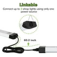 thumbnail image 4 of 4FT 120W LED Shop Light Linkable, 13000lm(400w Equivalent), 5000K Utility Shop Lights for Garages, Workshops, Basements, Hanging or FlushMount, with Power Cord and Pull Chain, ETL, Black, 2 Pack, 4 of 14