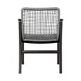 thumbnail image 6 of Brighton Outdoor Patio Dining Chair in Dark Eucalyptus Wood and Grey Rope, 6 of 12