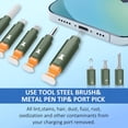 thumbnail image 3 of Kit de limpieza Ordilend para iPhone con funda de almacenamiento, color verde militar, 3 of 7