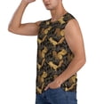 thumbnail image 3 of Lsque Squirrel Gathering Nuts Print Men's Cotton Blend Sleeveless Muscle Shirts (S-3XL)- Moisture Wicking, Odor Protection, UPF 30+,XX-Large, 3 of 8