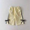 thumbnail image 3 of Hiijoy Toddler Girls Outfits Long Sleeve Bowknot Sweatshirt Pants 2Pcs Set, Sizes 4-5T, 3 of 4