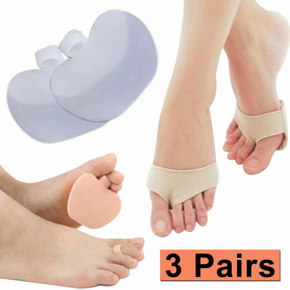 Soft Silicone Gel Toe Forefoot Pad Metatarsal Foot Shoe Cushions Pain Relief 