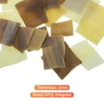 thumbnail image 2 of Set of 2 Glass Mosaic Tiles for Craft, Stained Glass Mosaic Tiles Bulk for Craft DIY Art Project Brown Series, 2 of 5